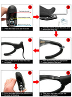 Topcabin 1 Pair Bike Brake Lever Aluminum Alloy Bicycle Brake Lever For Road Bike Bicycle Metal Rubber Parts