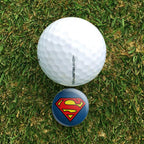 Graphics & More Superman Classic S Shield Logo Golf Hat Clip With Magnetic Ball Marker