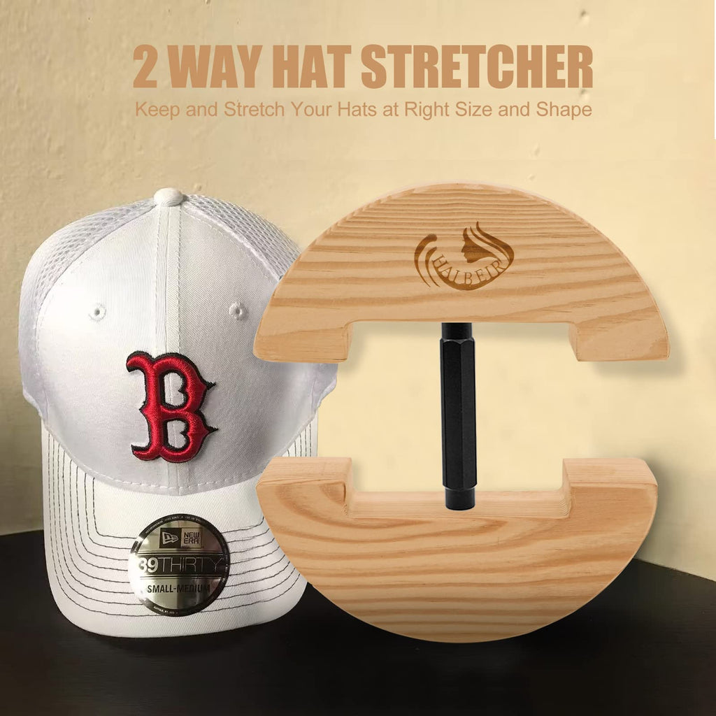 Haibeir Hat Stretcher - Heavy Duty - One Size Fits All Hat & Three Colors Adjust From 6 11/16 To 8 7/8 (Black)