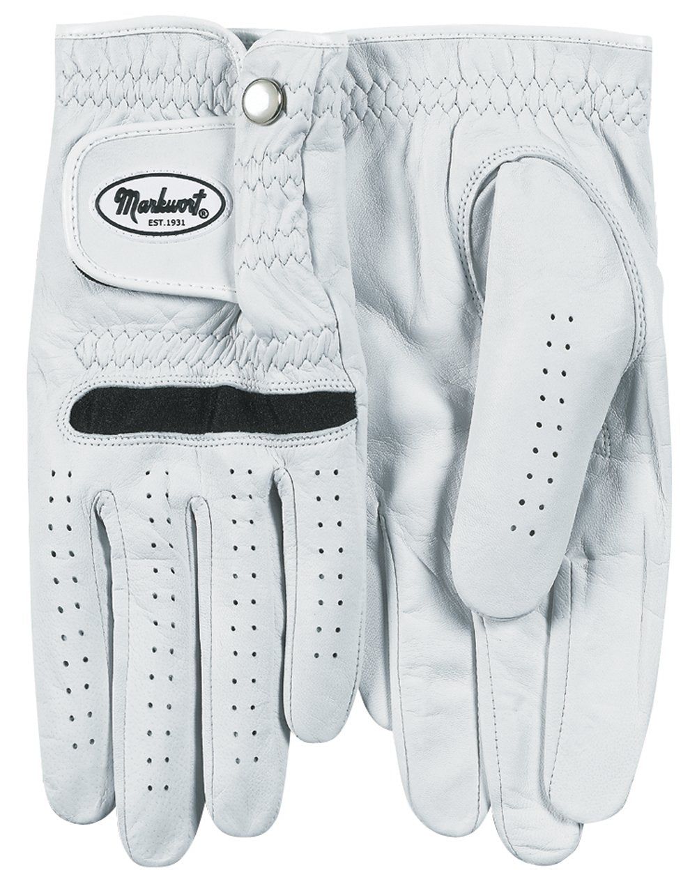 Markwort Mens Left Hand Leather Golf Glove (For Right Handed Golfer), Small
