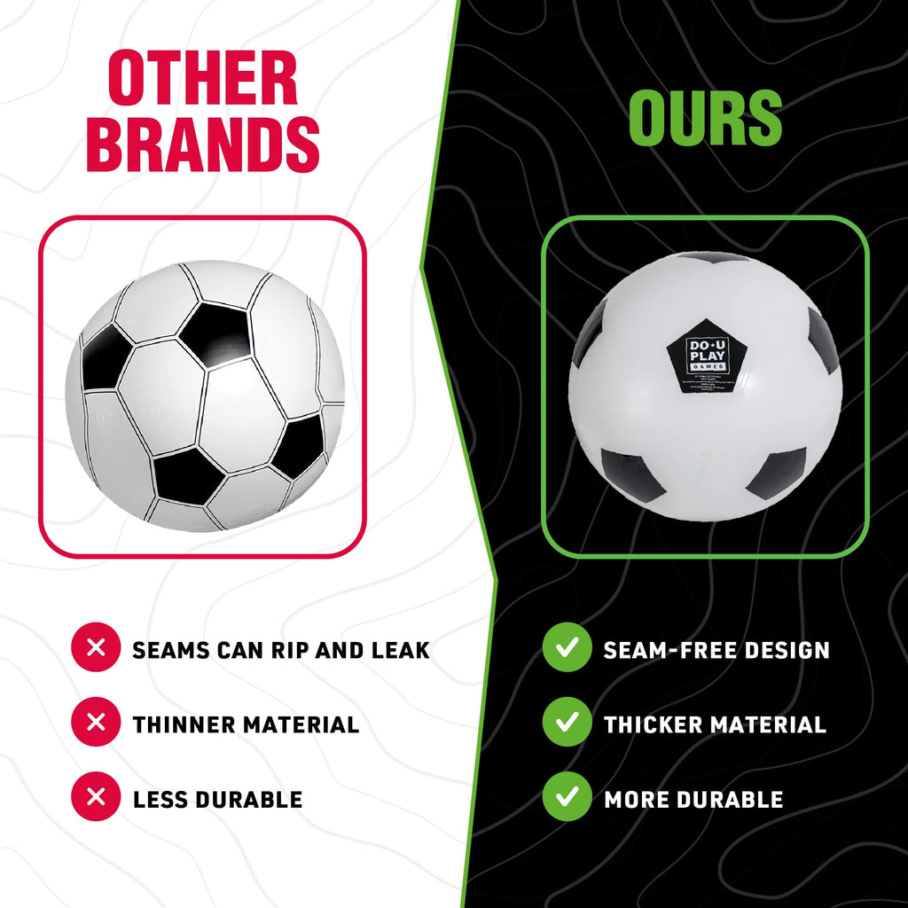 Hape Do-U-Play Games Jumbo Soccer Ball, 30    Diameter, Superior Rubber Durable Heavy-Duty Material
