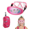 Toddler Swim Goggles Nose Cover,Kids Goggles No Hair Pull,Anti Fog Children Swimming Mask (1PK - Pink Mermaid)