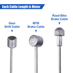 Universal Bicycle Transmission Line Bicycle Shift Derailleur Cable And Brake Cable Kit For Bicycle Mountain Road Bike Repair (Bl