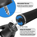 Famgee 3-Prong Golf Ball Retriever Grabber Portable Pick-Up Claw Plastic Picker Upper Suction Cup Grip Sucker Tool For Golf Putt