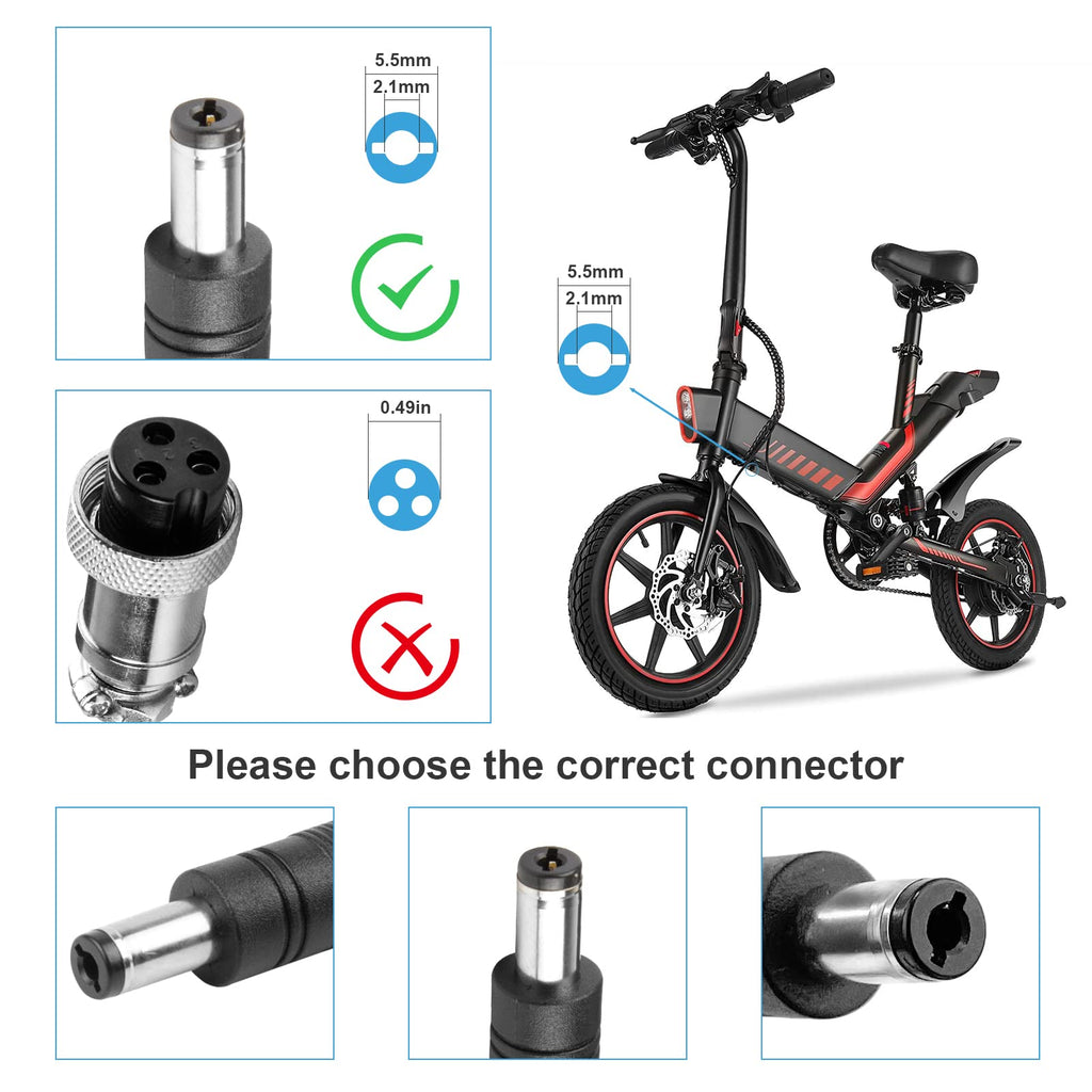 Tree.Nb 54.6V 2A Charger For 48V Electric Bike.Scooter 48 Volt 13S Lithium Battery Pack Charger With Dc 5.5Mm Round Connector