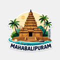 THAMPZ Mahabalipuram 3D Embossed Flexible Fridge Magnet 0.5mm Decorative with Strong Hold | Refrigerator Magnet for Notes, Phot