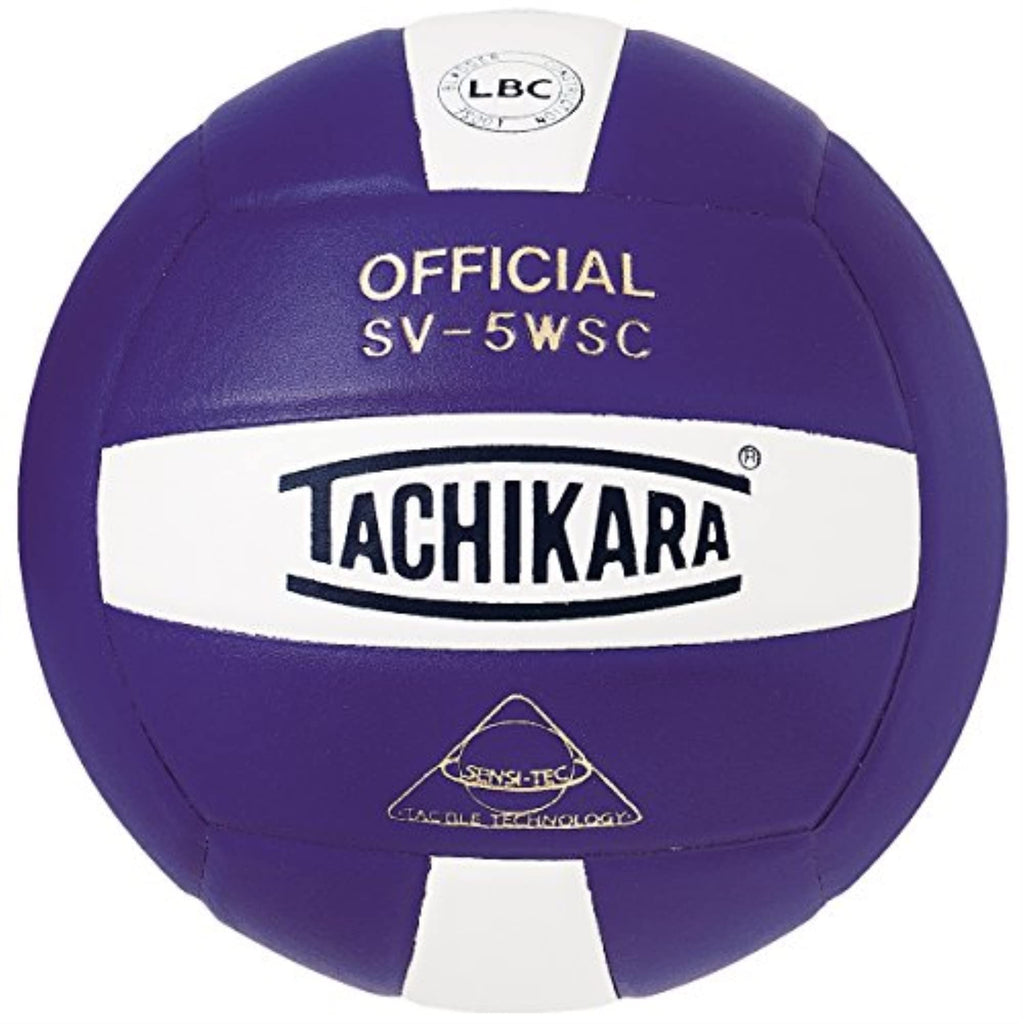 Tachikara Sv5Wsc Sensi-Tec Composite  Volleyball (Purple And White)