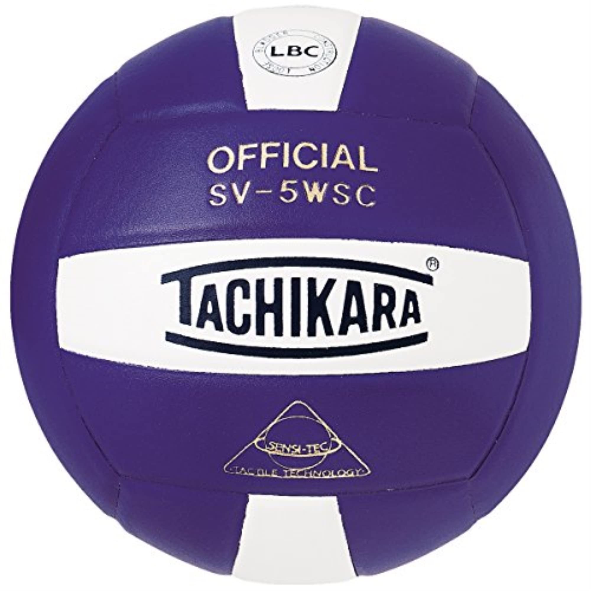 Tachikara Sv5Wsc Sensi-Tec Composite  Volleyball (Purple And White)