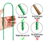 10''X2'' Trampolines Wind Stakes Green Heavy Duty U Shape Steel Garden Stakes Ground Anchors With Sharp End For Camping Tent, Ga
