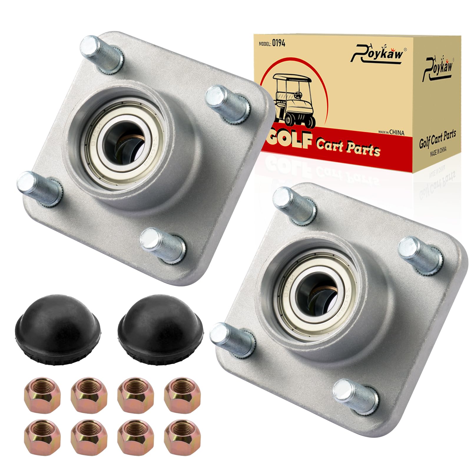Roykaw Front Wheel Hub Assembly with Hub Bearing Compatible with Yamaha G2/G8/G9/G14/G16/G19/G22/G29 Drive, OEM#JG5-WF511-10-00,