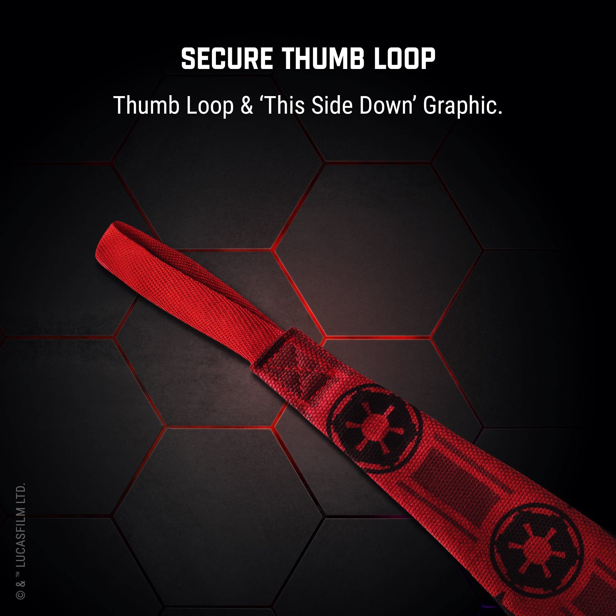 Hayabusa Star Wars(Tm) Galaxy Boxing Hand Wraps Officially Licensed Reusable Hook And Loop Closure For Men And Women - Sith, 180