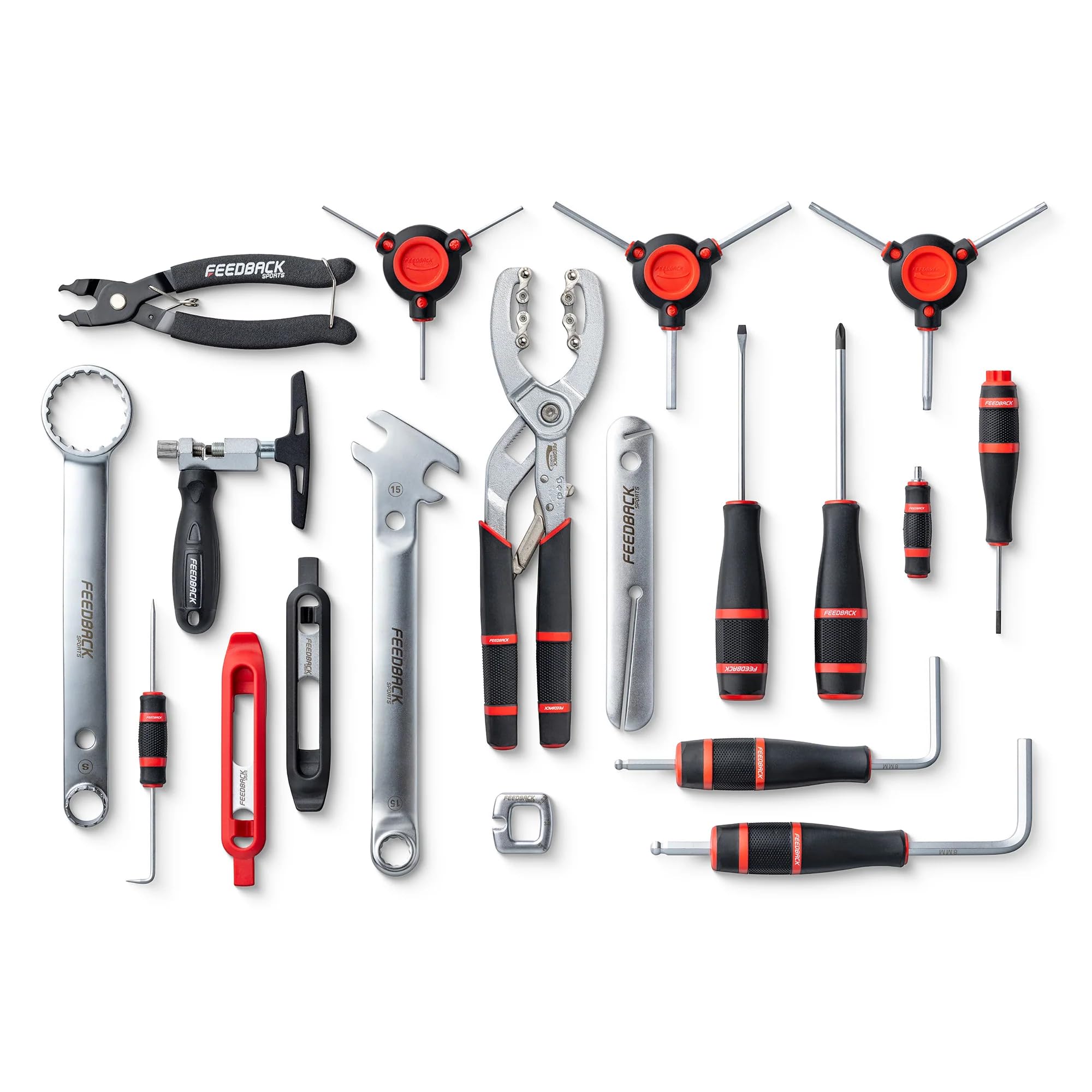 FEEDBACK SPORTS | Team Edition Bike Tool Kit | 19 Piece/25 Function Bicycle Repair Set | Professional Grade | Protective Portabl