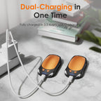 Nebafits Hand Warmers Rechargeable 2-Pack, Reusable Portable Magnetic Pocket Heater, USB 2-in-3 Hand Warmer, Suitable for Men an