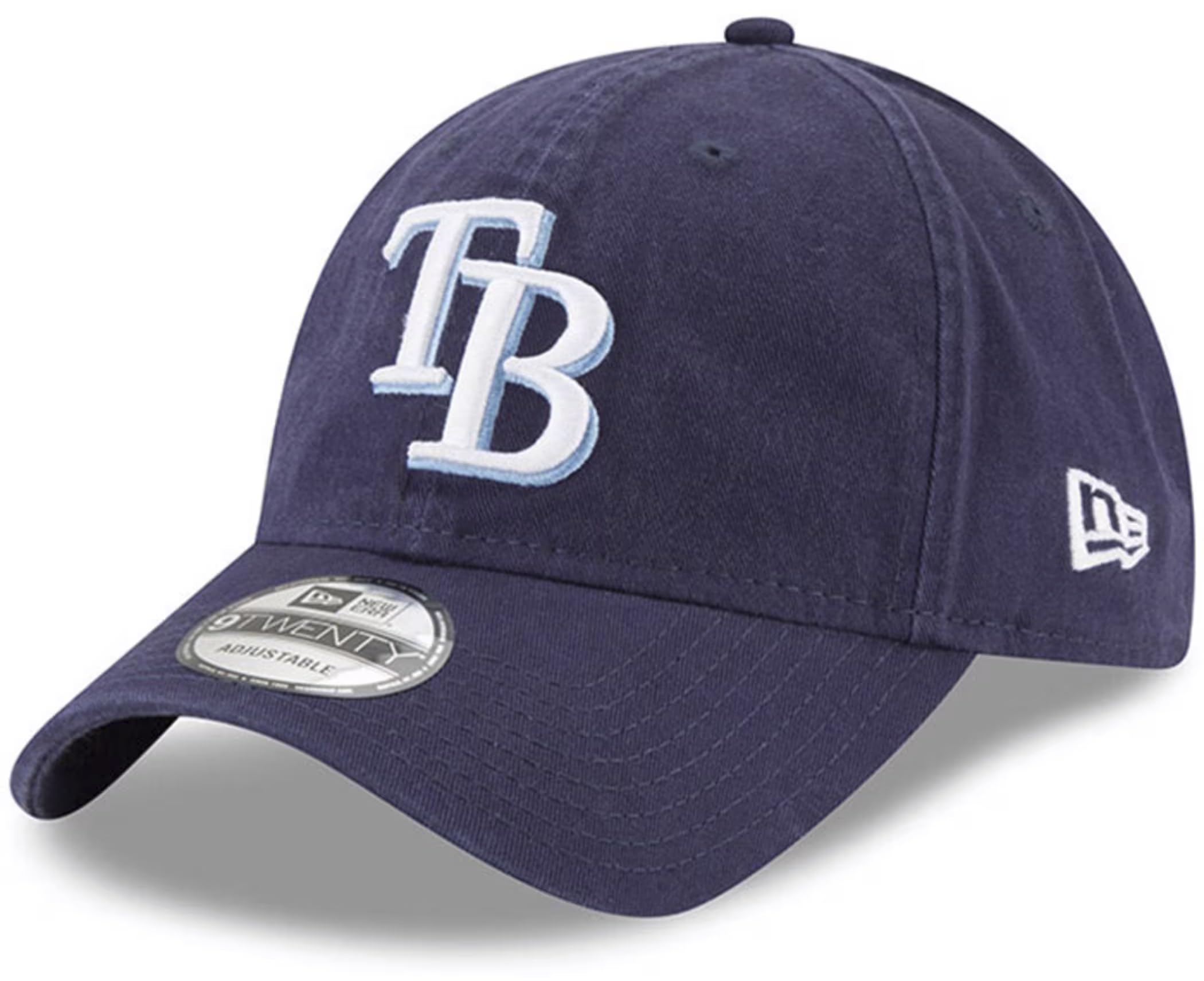 New Era Mlb Core Classic 9Twenty Home Team Color Adjustable Hat Cap One Size Fits All (Us, Alpha, One Size, Tampa Bay Rays)
