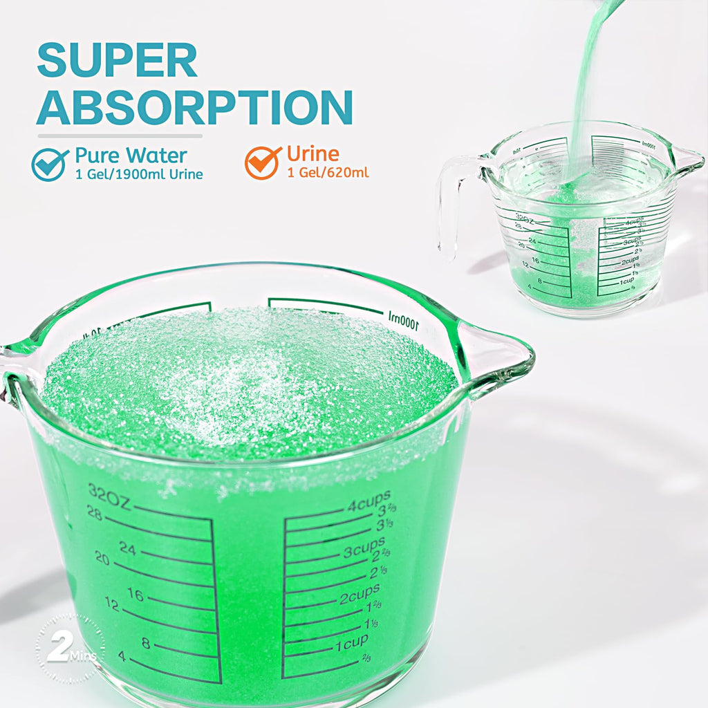 Wenge Urine Super Absorbent, Solidifier - 180 Use Poo Gel For Camping, Eco Absorbent Liquid Waste Gelling And Deodorizing Powder