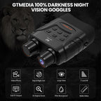 Night Vision Goggles,4K Infrared Night Vision Binoculars For Viewing In 100% Darkness With Hd Large Screen, 5X Digital Zoom & 7