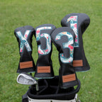 Bairbre Golf Club Covers Driver Covers Fairway Wood Head Cover Hybrid Headcover 3 Wood Headcovers Leather 3 Wood Headcovers Golf