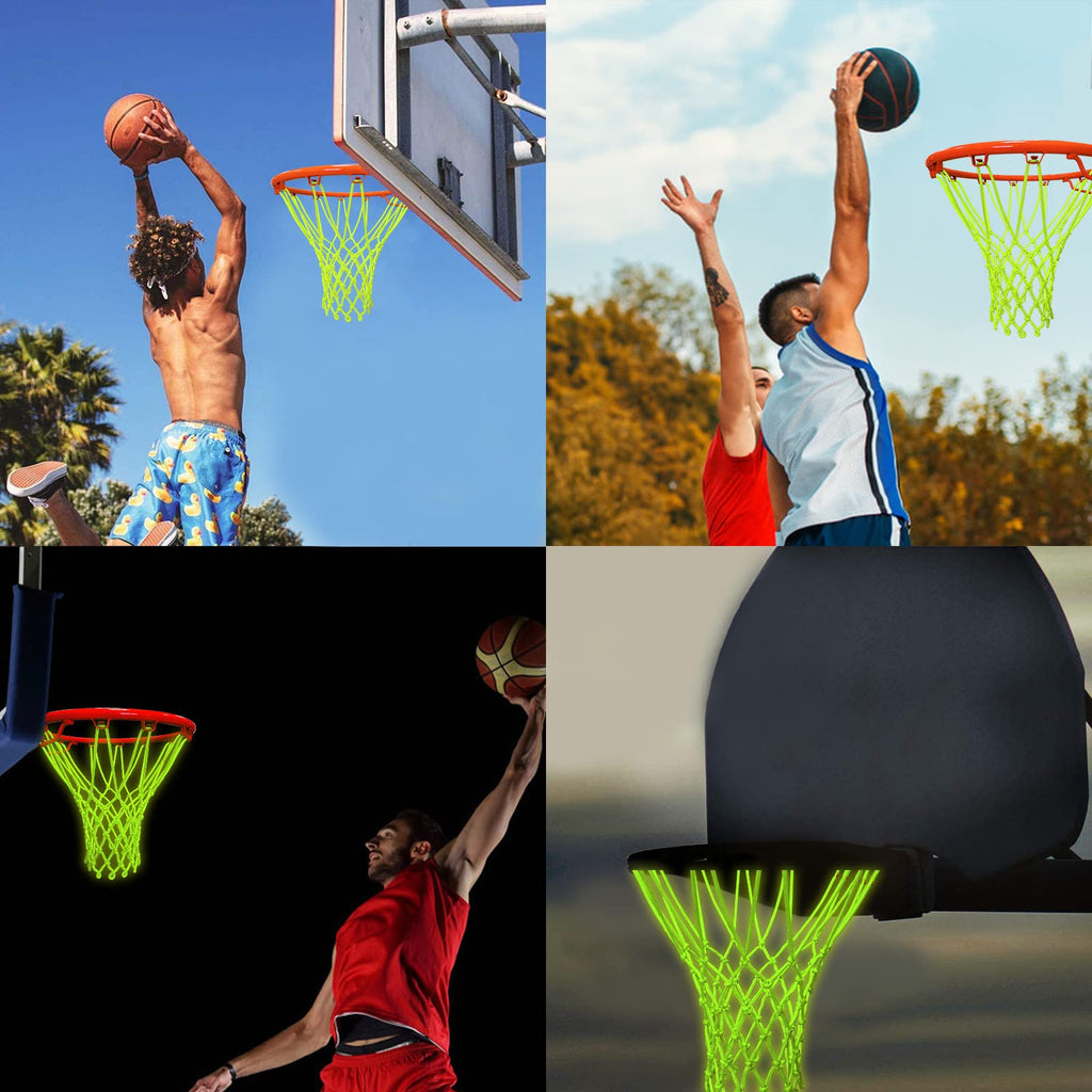 Lao Xue Nightlight Basketball Net Luminous Outdoor Portable Sun Powered Sports Nylon