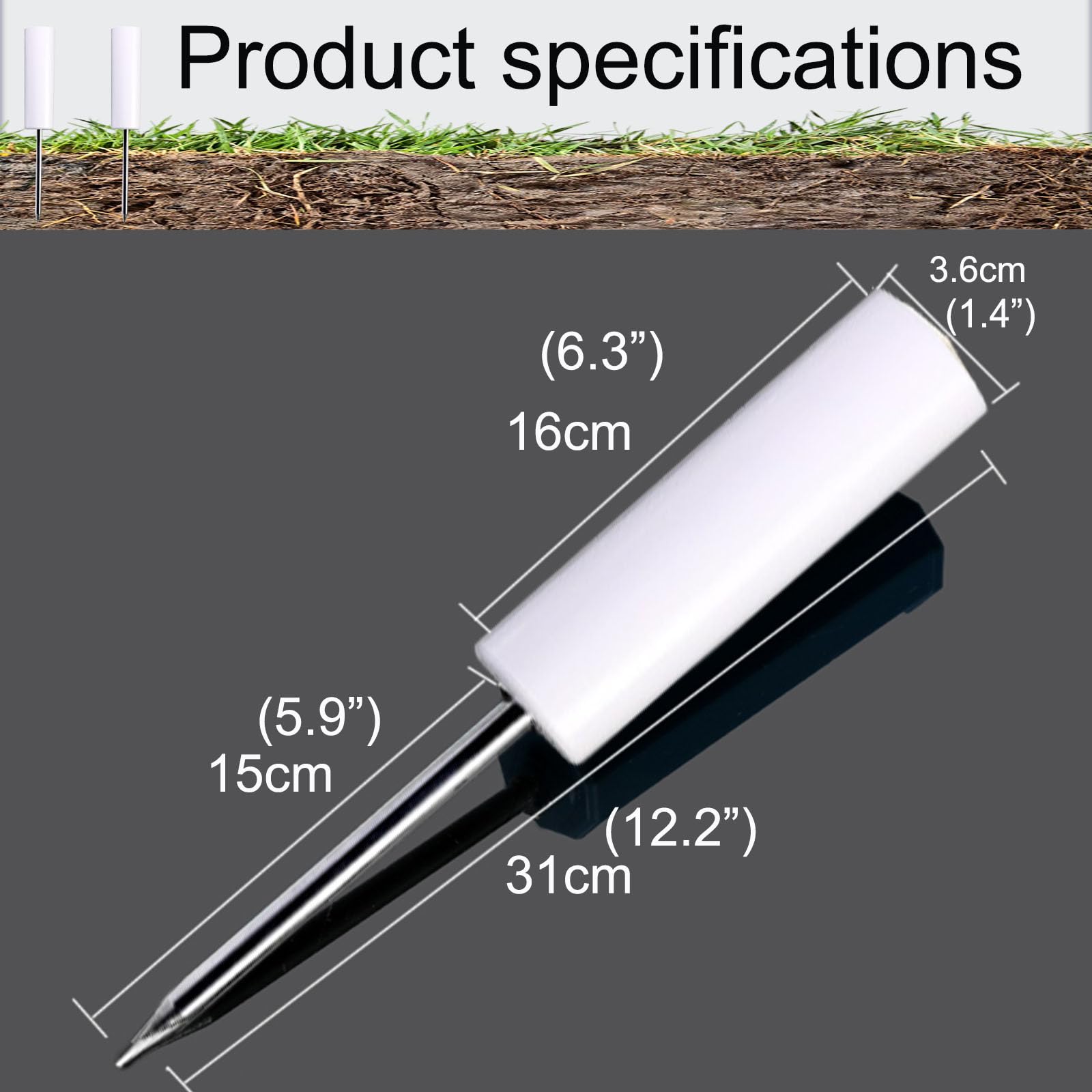 Tent Poles Holders,Sturdy Pole Anchor With Spike For Sunshade, Flag,Perfect For Camping Fly Tarps Rods,Trekking Poles (Set A)