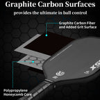 Xs Xspak Carbon Fiber Pickleball Paddle - Tournament Edition - World Champion Surface Technology Options Pickleball Racket - Usa