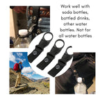 F Flammi 3Pcs Hanging Buckle Portable Water Bottle Ring Holder Mineral Water Bottle Clip For Backpack Belt Outdoor Camping Hikin