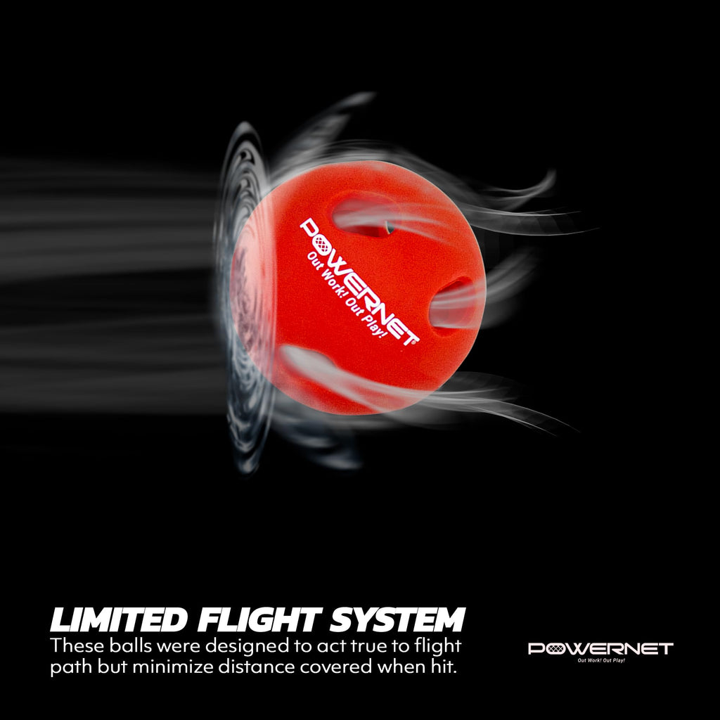 Powernet Crusher Training Baseballs, Baseball Hitting Trainer For Improved Speed, Power & Coordination, Batting Practice Basebal