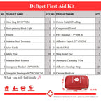 Deftget 163 Pieces First Aid Kit Waterproof Ifak Molle System Portable Essential Injuries Medical Emergency Equipment Survival K