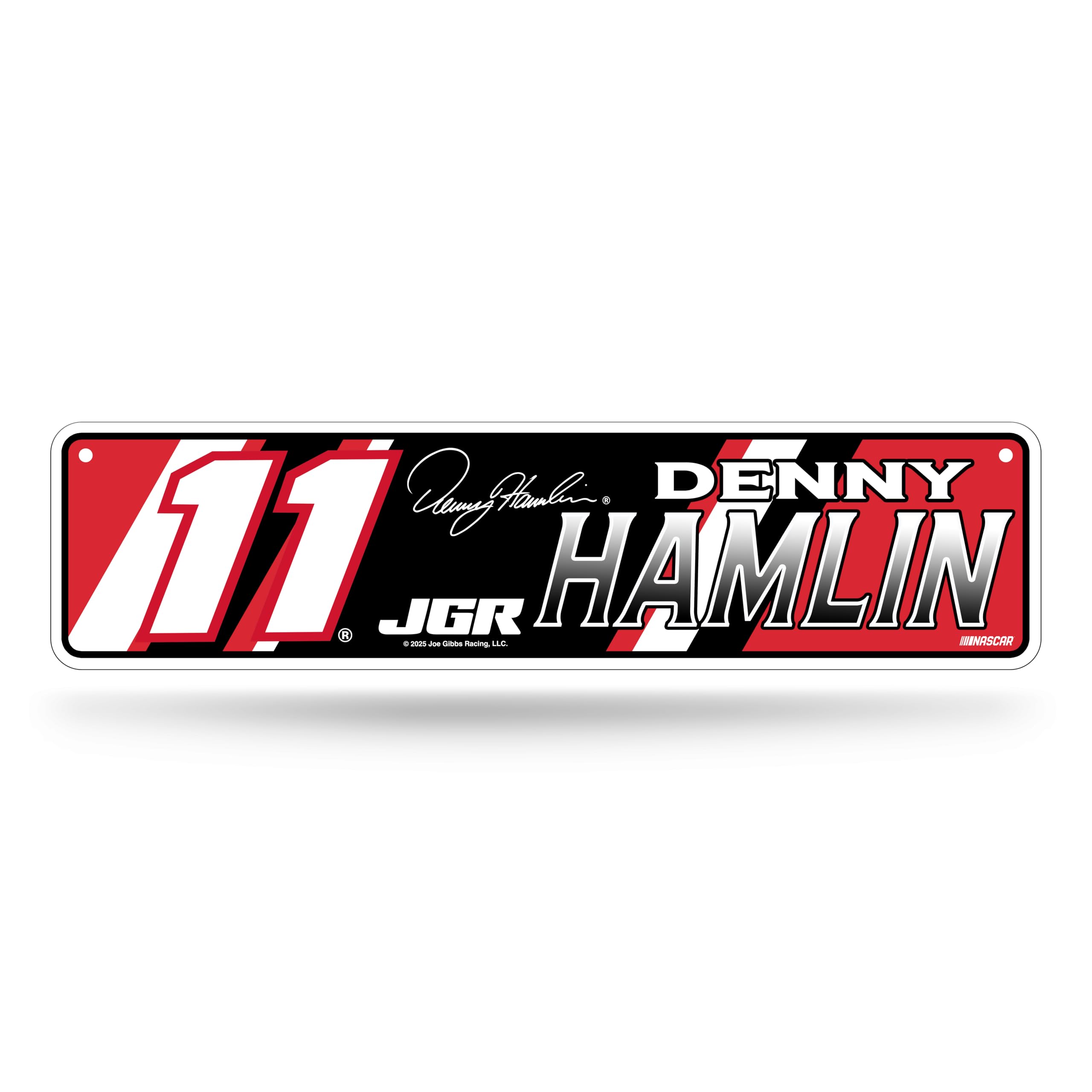 Rico Industries NASCAR Racing Denny Hamlin Metal Street Sign 4 x 15 Home D  cor - Bedroom - Office - Man Cave