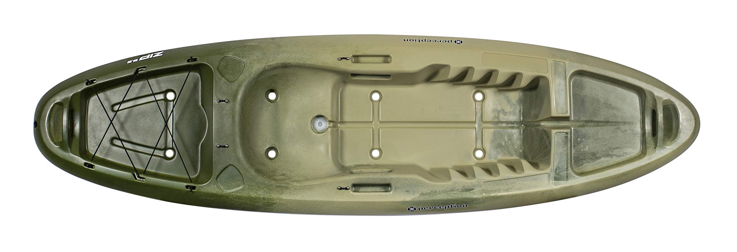 perception Kayaks Zip 9.5, Sit on Top Kayak for All-Around Fun, Stable and Fast, Rear Storage with Tie Downs, 9 6, Classic Camo