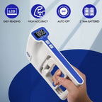 Handexer Grip Strength Tester with Protective Case 265lb/120kg, Digital Hand Dynamometer FDA Registered with Backlit LCD for Gri