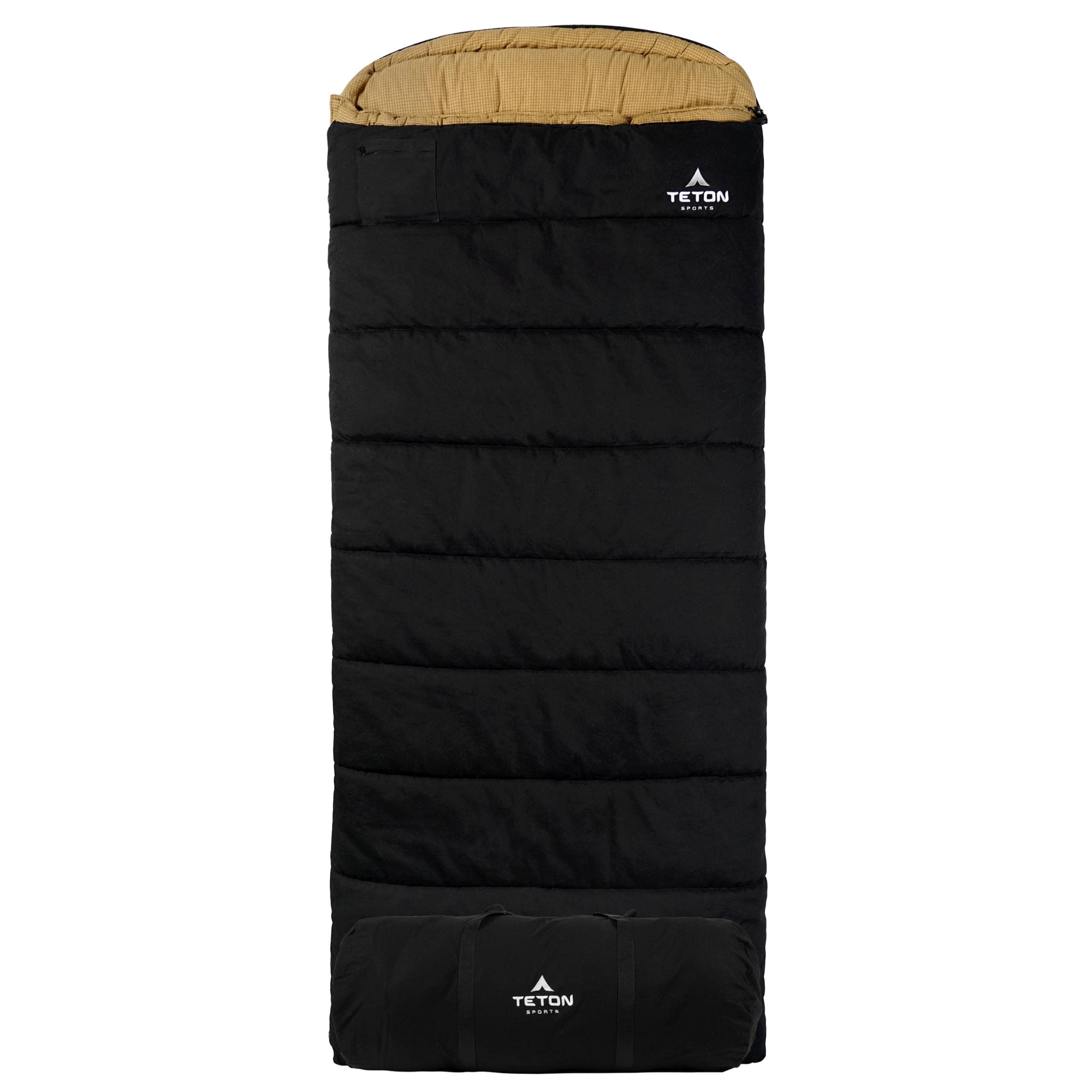 Teton Sports Deer Hunter -35 Degree Sleeping Bags. Warm And Comfortable Camping Sleeping Bag, Teton Tough Canvas Shell For Campi