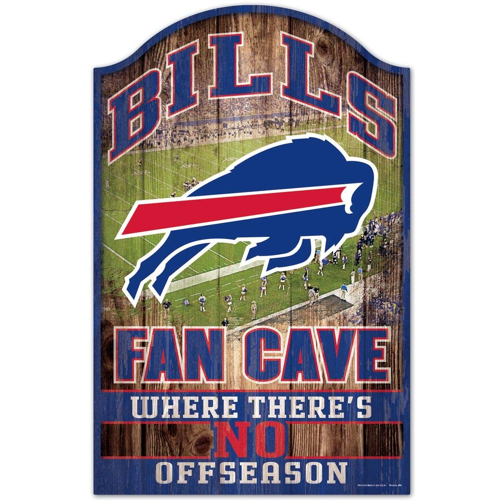 Wincraft NFL Buffalo Bills 05388011 Wood Sign, 11 x 17, Black
