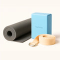 Lifelong Yoga Combo Set: 4mm Mat, 6ft Belt, Block for Men & Women