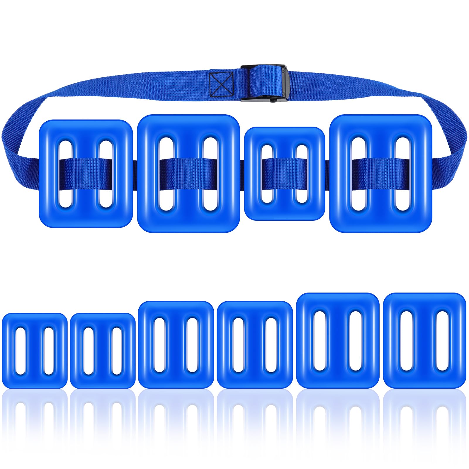 BBTO 6 Pack Dive Weights Belt for Scuba Diving Coated Dive Weights Nylon Dive Belt with Metal Quick Release Buckle for Free Divi