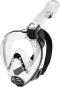 Cressi Baron Full Face Masks, Clear/Black, S/M