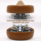 Senqi Retro Bicycle Bike Saddle Vintage Riveted Cycling Bike Saddle Comfortable Durable Seat