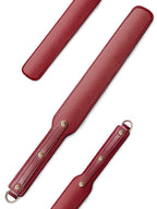 Ueemph 18 Inch Riding Crop,Red Leather Paddle,Super Durable Rug Paddles,Equestrian Crops(Red)