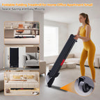 Folding Foldable Walking Pad Treadmill with Handle Bar and Incline, 3.0HP Portable Electric Treadmills with Handles for Home Sma