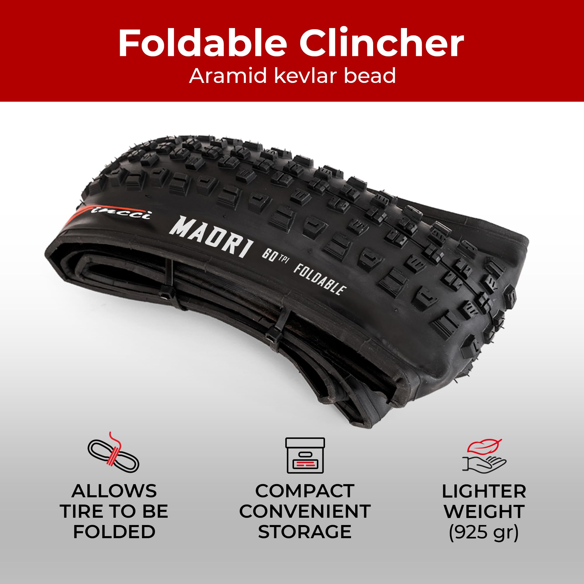 Fincci Pair 29 X 2.25 Inch Bike Tires 57-622 Foldable 60 Tpi With Nylon Protection For Mountain Enduro Gravel Mtb Hybrid Bicycle
