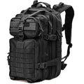 Tru Salute 45L Military Black Tactical Backpack Large Army 3 Day Pack Molle Bug out Bag Rucksack Backpack Military Black