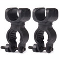 Bike Flashlight Mount [2 Pack] Handlebar Light Holder Mount Bicycle Mounting Bracket Flashlight Holder Torch Clip 360 Rotation B