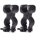 Bike Flashlight Mount [2 Pack] Handlebar Light Holder Mount Bicycle Mounting Bracket Flashlight Holder Torch Clip 360 Rotation B
