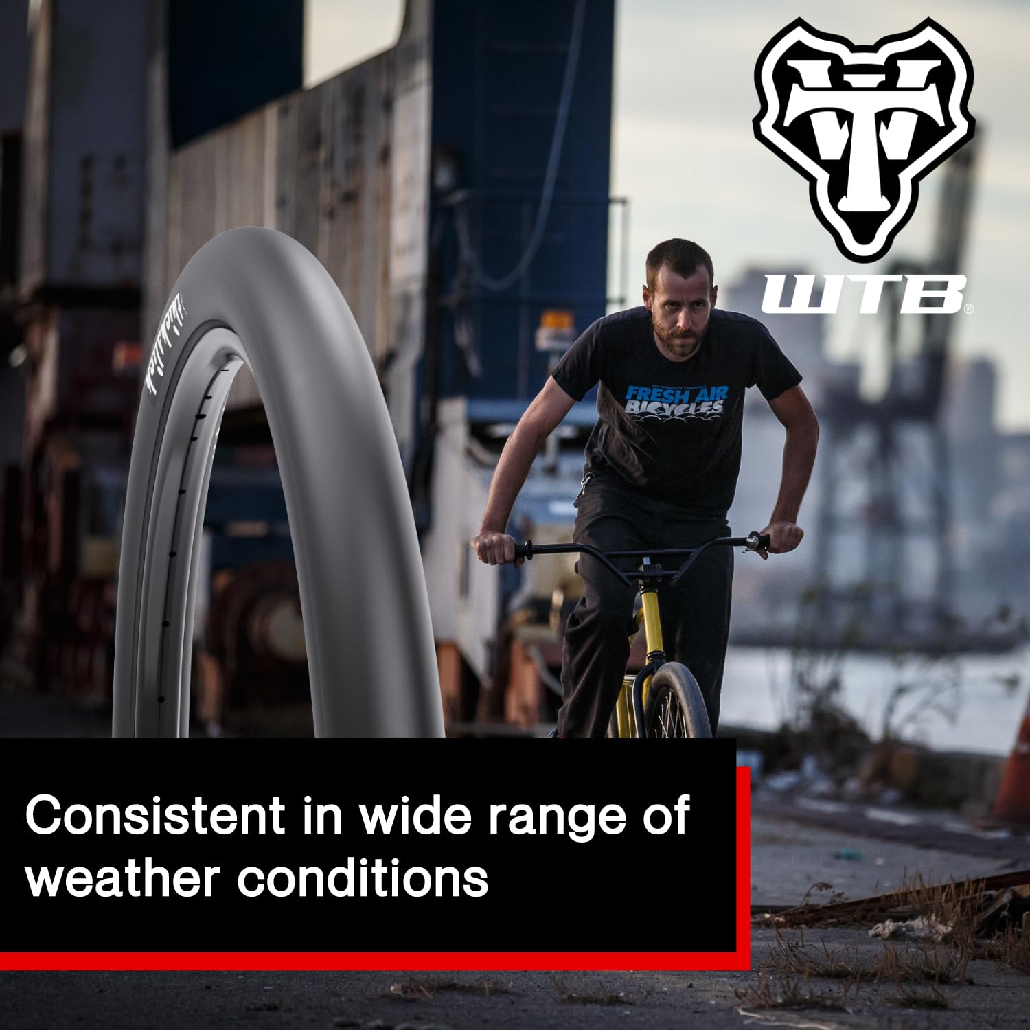 Wtb Thickslick Comp Dna Slick Urban Bike Tire, Double Rubber For Longevity, Commuter Tire With Slick Tread Design, Superior Trac