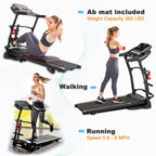 Ksports Foldable 16 Inch Portable Wide Fitness Treadmill With Bluetooth Connectivity, Lcd Progress Display, And Tracking Apps Fo