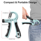 Kdg Hand Grip Strengthener 2 Pack Adjustable Resistance 10-130 Lbs Forearm Exerciser