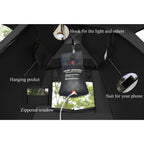 Outdoor Shower Tent Changing Room Privacy Portable Camping Shelters (Black)