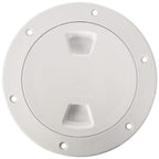 Beckson Dp40-W Screw-Out Deck Plate, 1 Pack, White