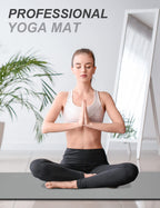 Yoga Mat With Strap, 1/3 Inch Extra Thick Yoga Mat Double-Sided Non Slip, Professional Tpe Yoga Mats For Women Men, Workout Mat