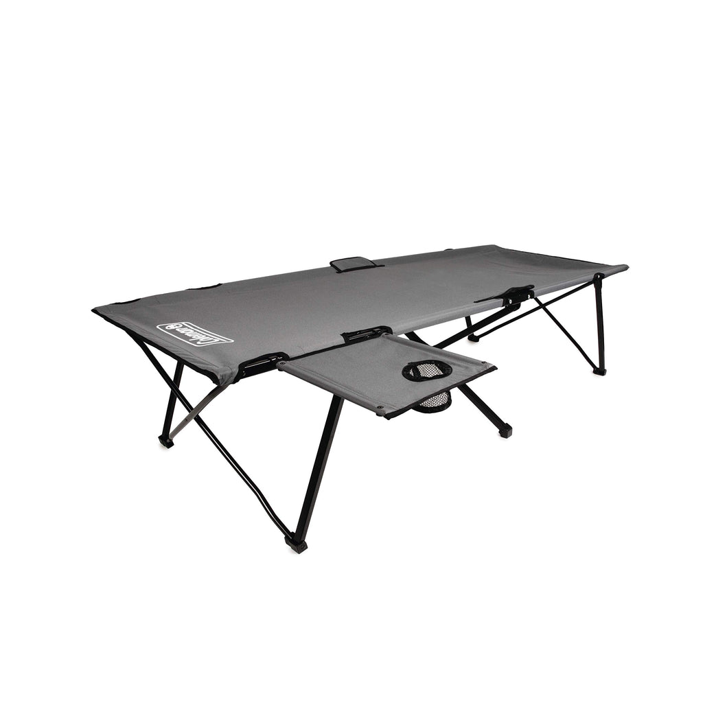 Coleman Pack-Away Camping Cot With Removable Side Table, Extra Wide Cot Fits Adults Up To 6Ft 6In Or 300Lbs, Carry Bag Included