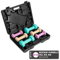 Yes4All Dumbbell Neoprene Set With Case, Weights Dumbbells Set & Hand - 2,3,5 lbs